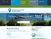 Tablet Screenshot of businessinthebluemountains.ca